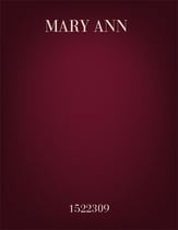 Mary Ann TTBB choral sheet music cover